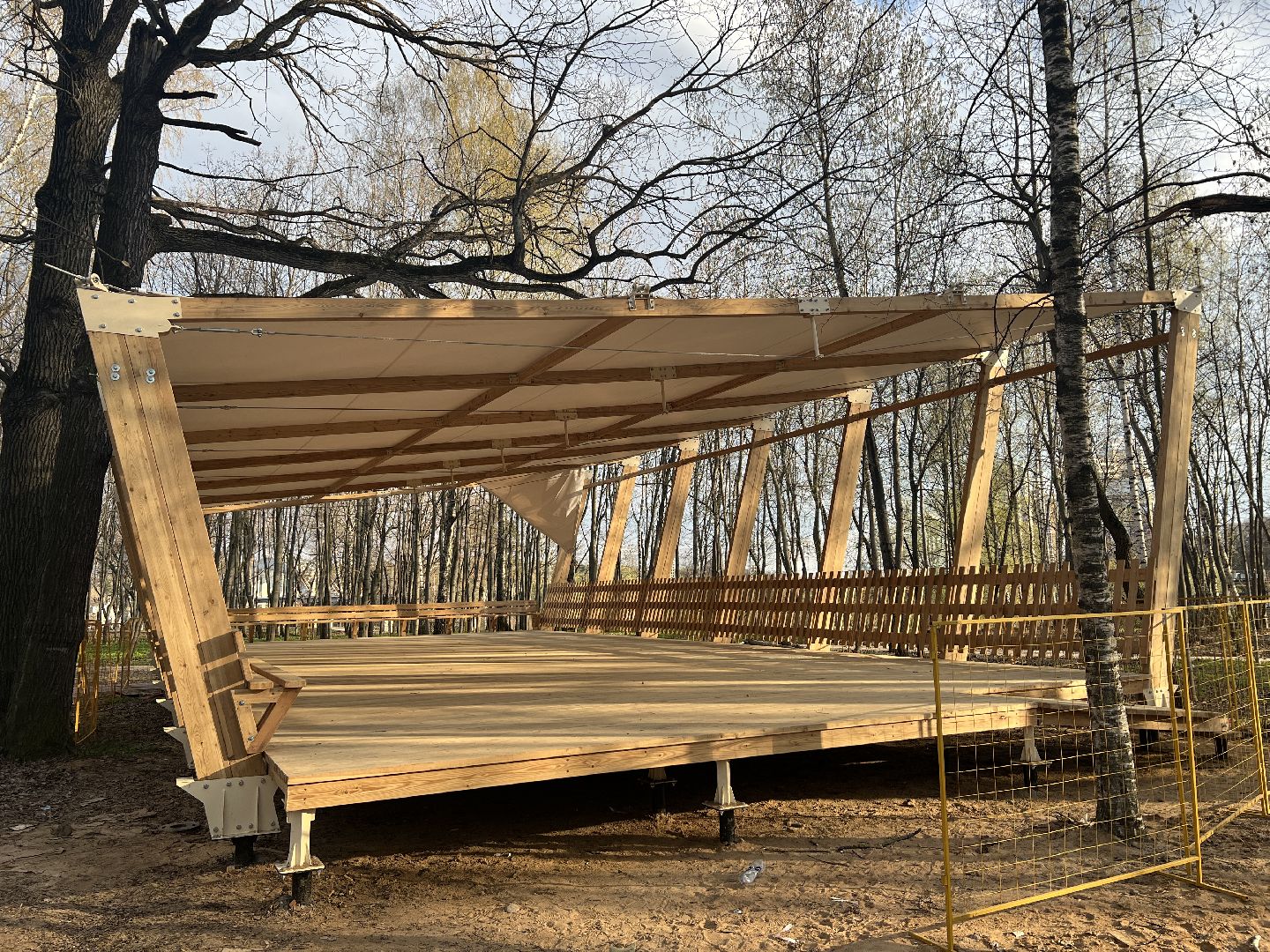 Химки, парк Толстого, благоустройство, беседка, отдых, природа