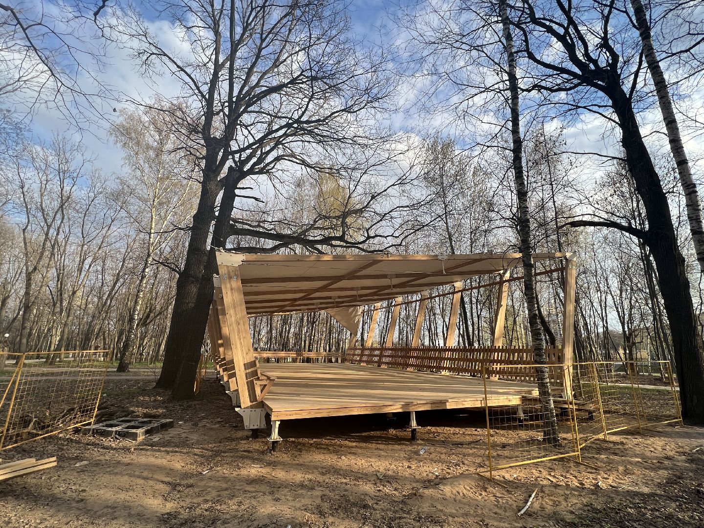 Химки, парк Толстого, благоустройство, беседка, отдых, природа