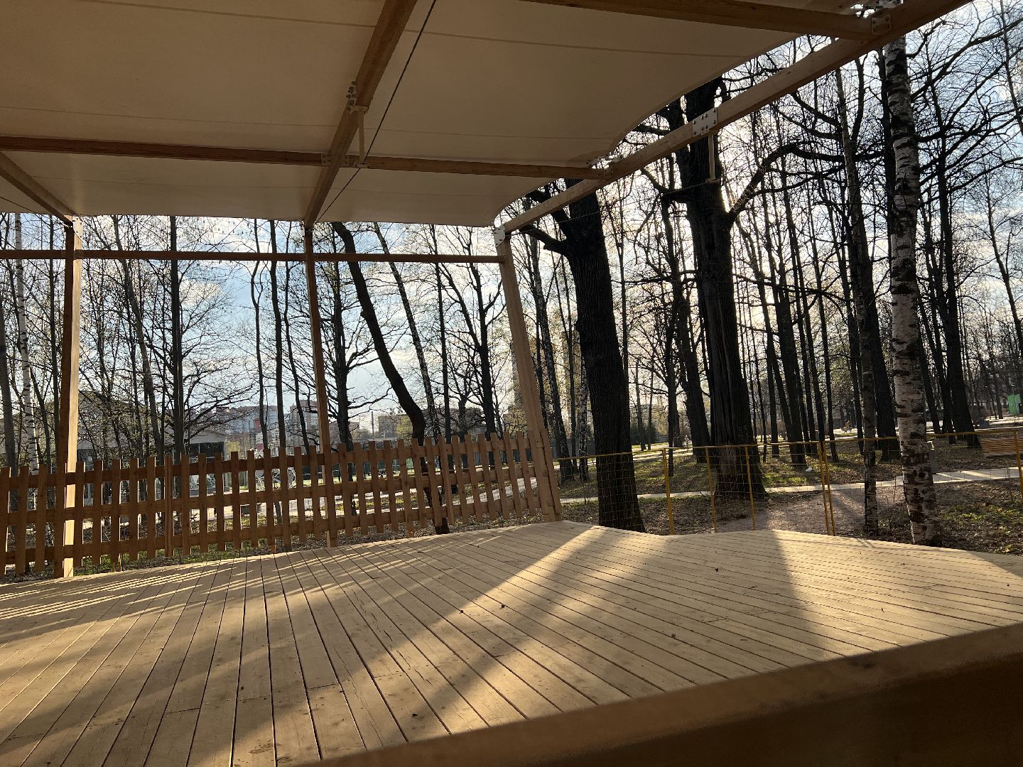 Химки, парк Толстого, благоустройство, беседка, отдых, природа