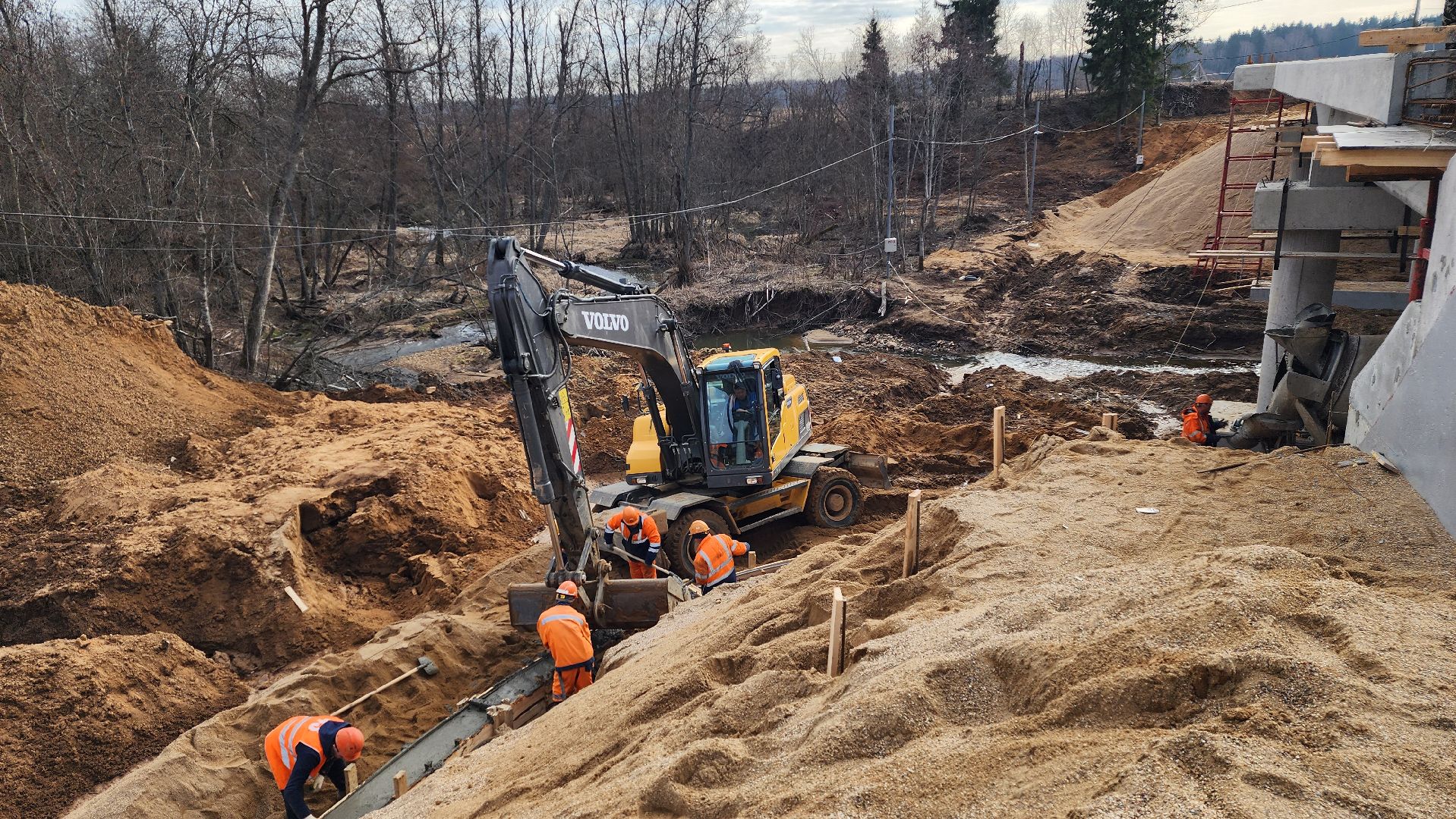 строительство, истра, мост,