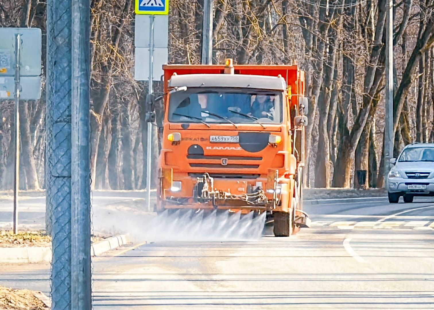 Клин, ЖКХ, уборка улиц города, благоустройство,