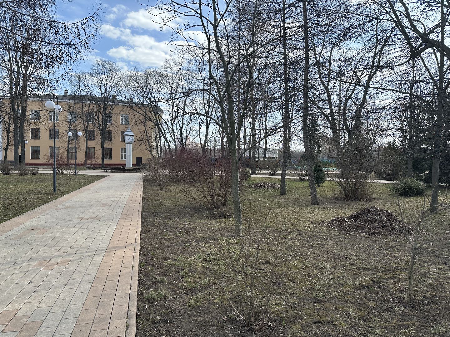 Парк, Уборка, Весна, люберцы,