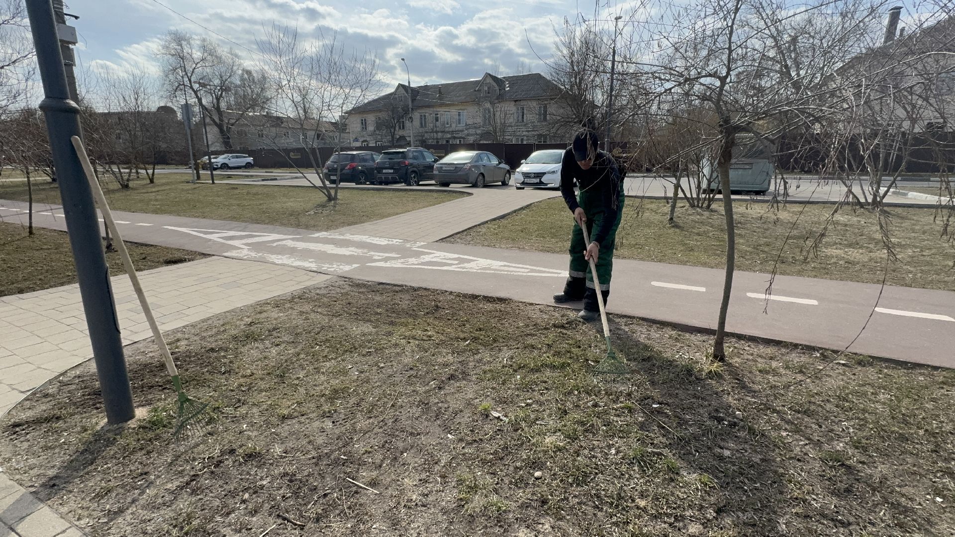 солнечногорск, городской парк, уборка територии, жители, опиловка деревьев,