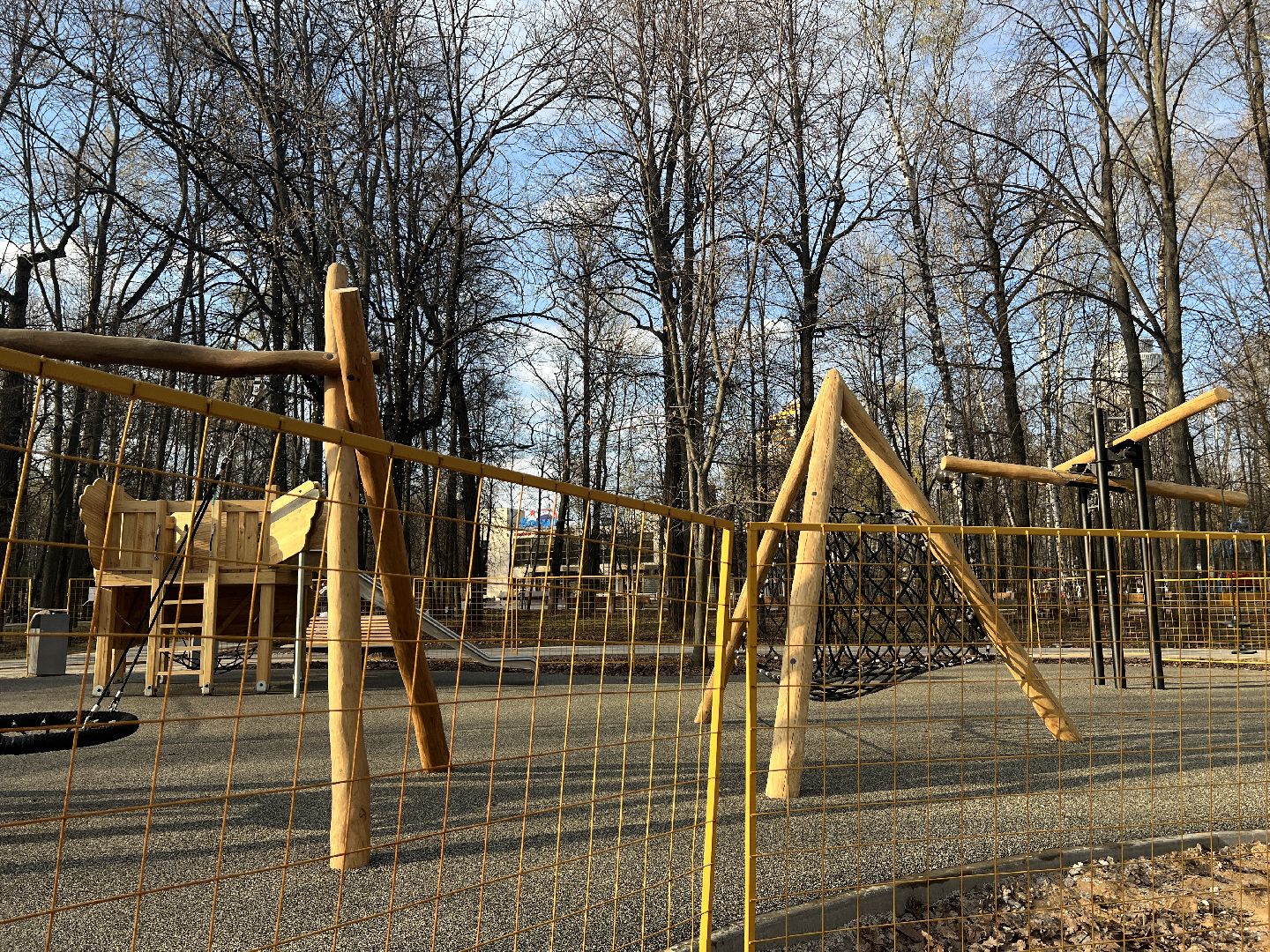 Химки, парк Толстого, благоустройство, детская площадка, дети