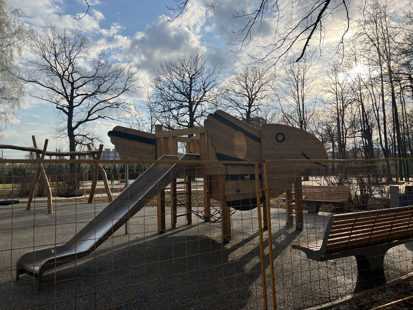 Химки, парк Толстого, благоустройство, детская площадка, дети