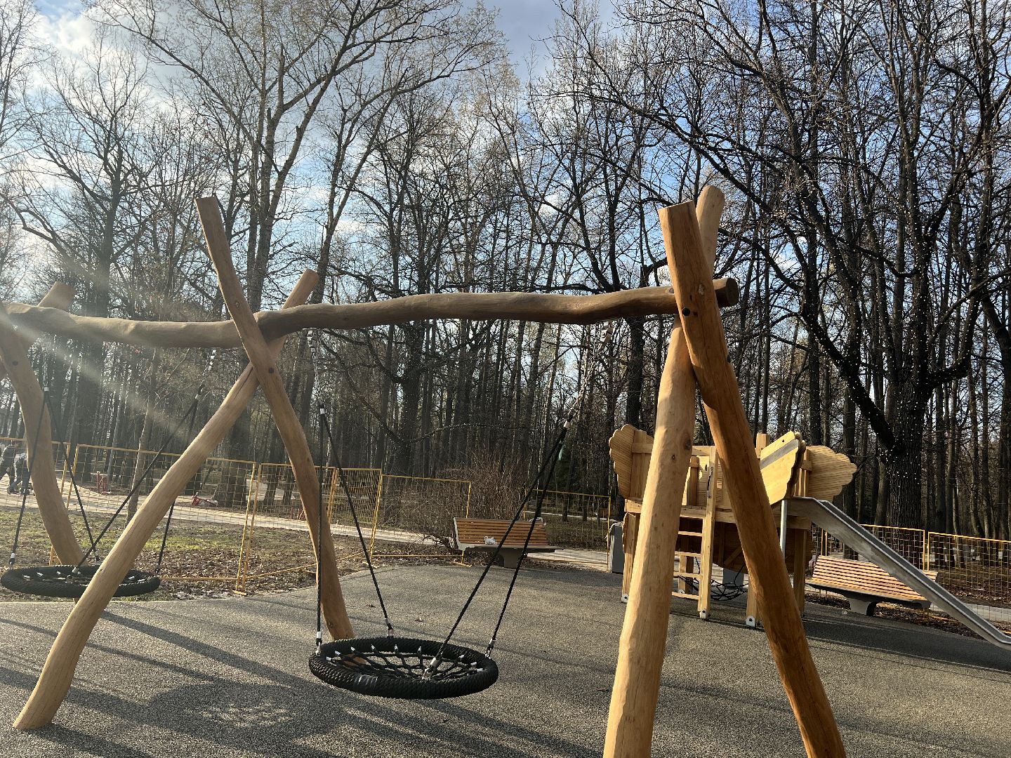 Химки, парк Толстого, благоустройство, детская площадка, дети