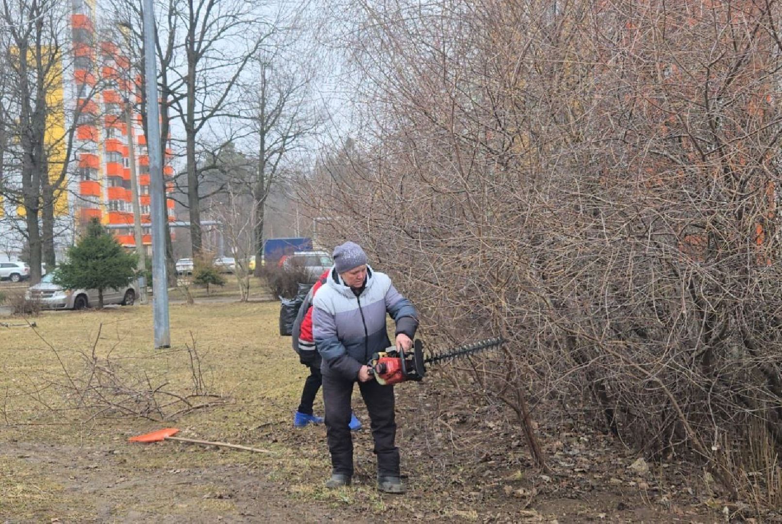 уборка территории, микрорайон Солнечный, Власиха весенняя уборка, МКУ ЖКХ и благоустройство,