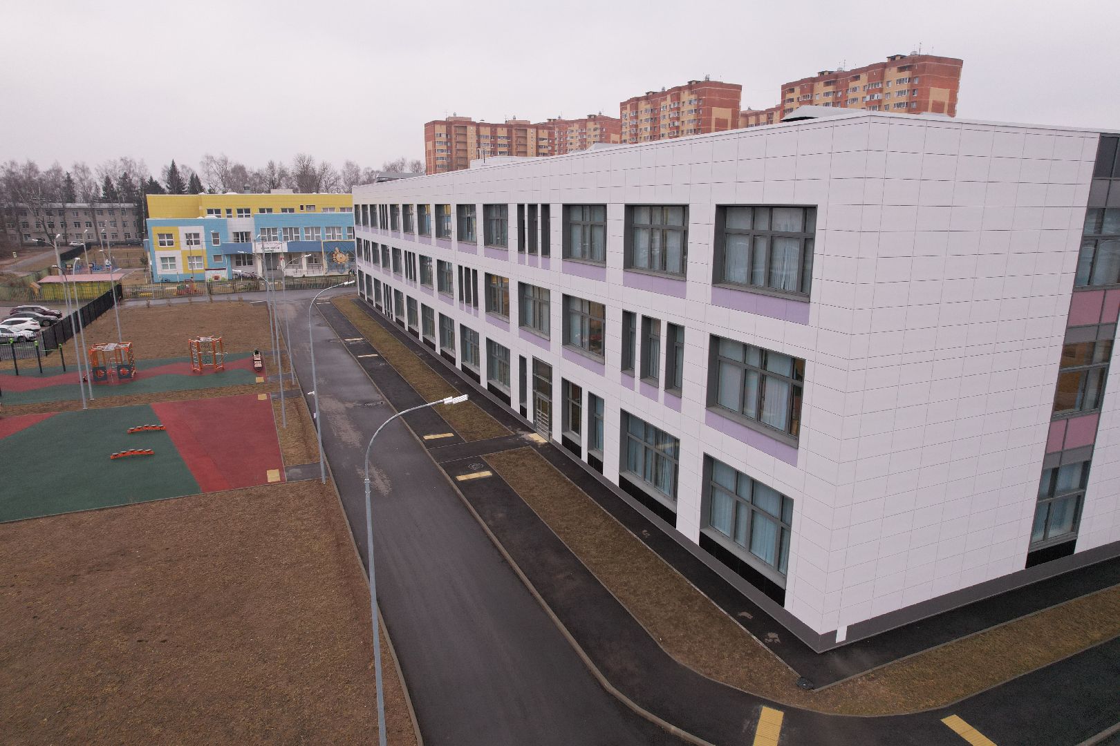 видео с коптера, школа 19 в щелково, Кружок кVадрокоптер»,