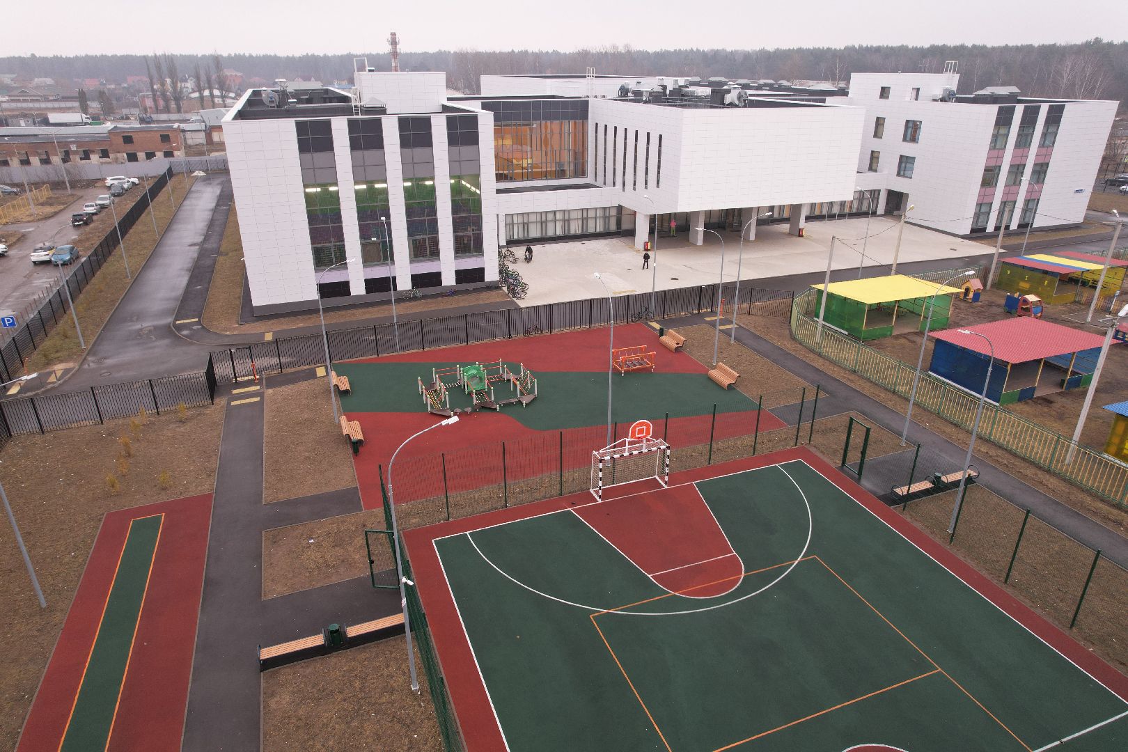 видео с коптера, школа 19 в щелково, Кружок кVадрокоптер»,