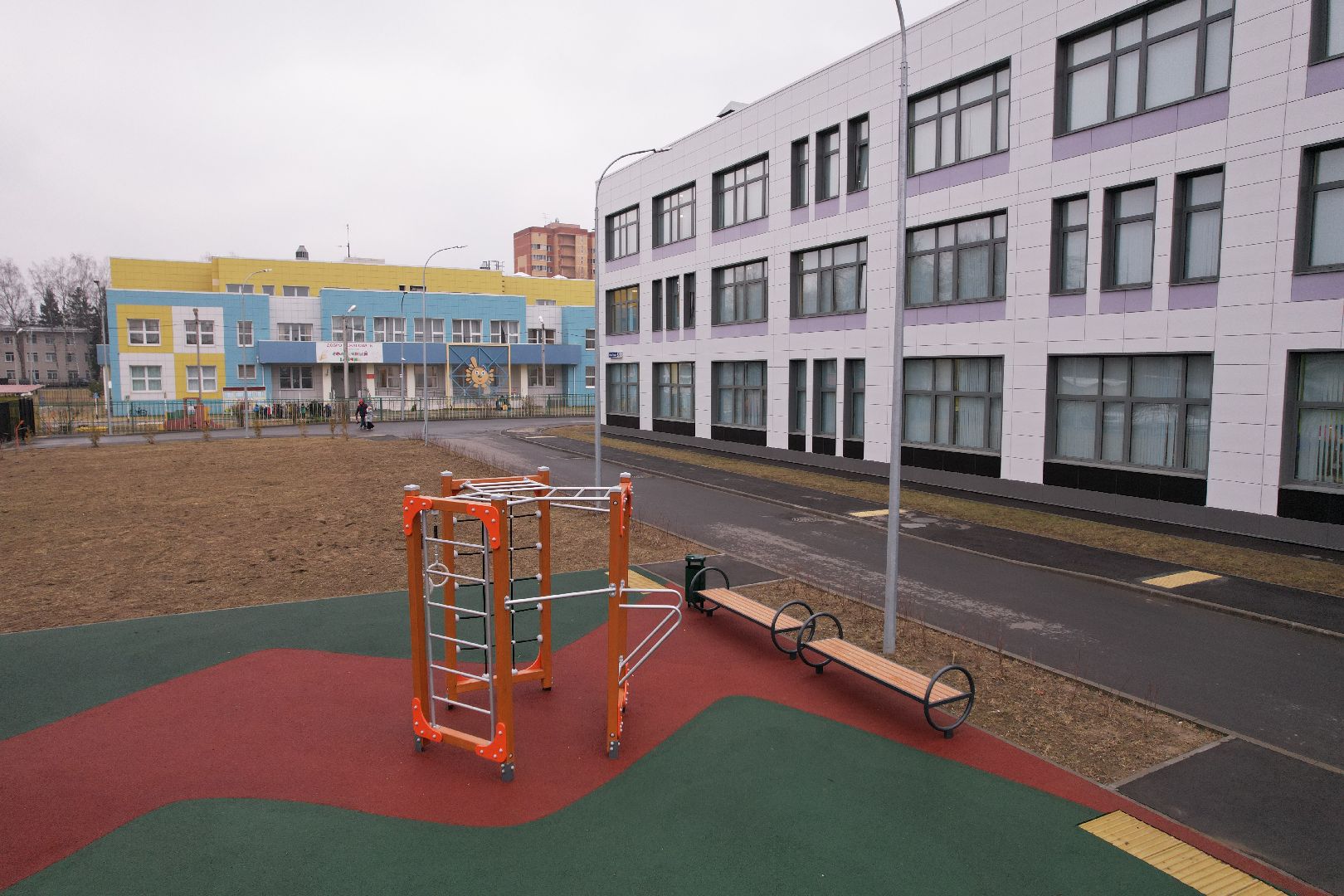 видео с коптера, школа 19 в щелково, Кружок кVадрокоптер»,