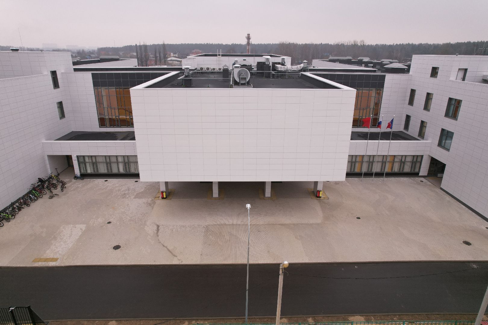 видео с коптера, школа 19 в щелково, Кружок кVадрокоптер»,