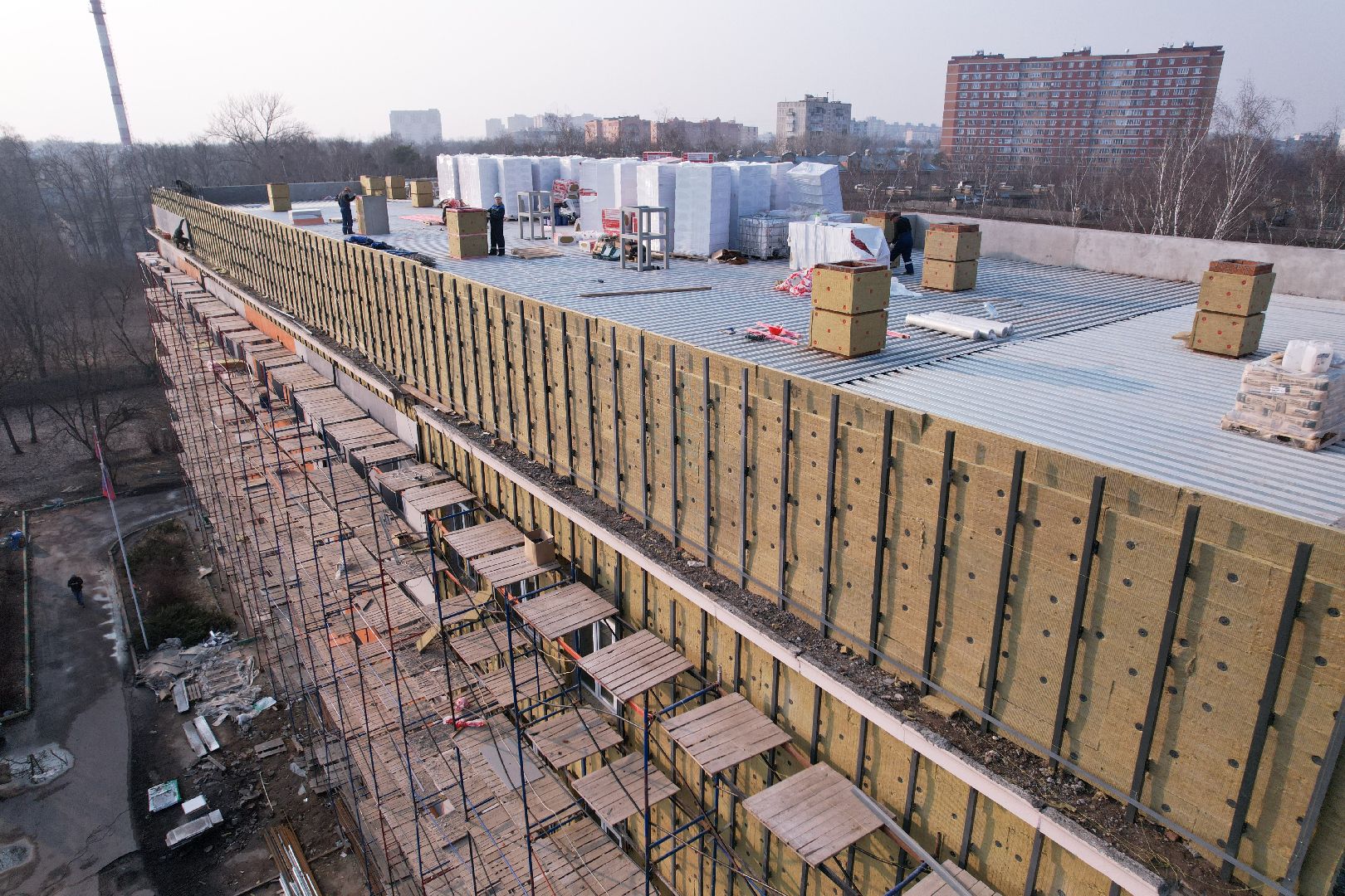 видео с коптера, капремонт лицея 14 в щелково,