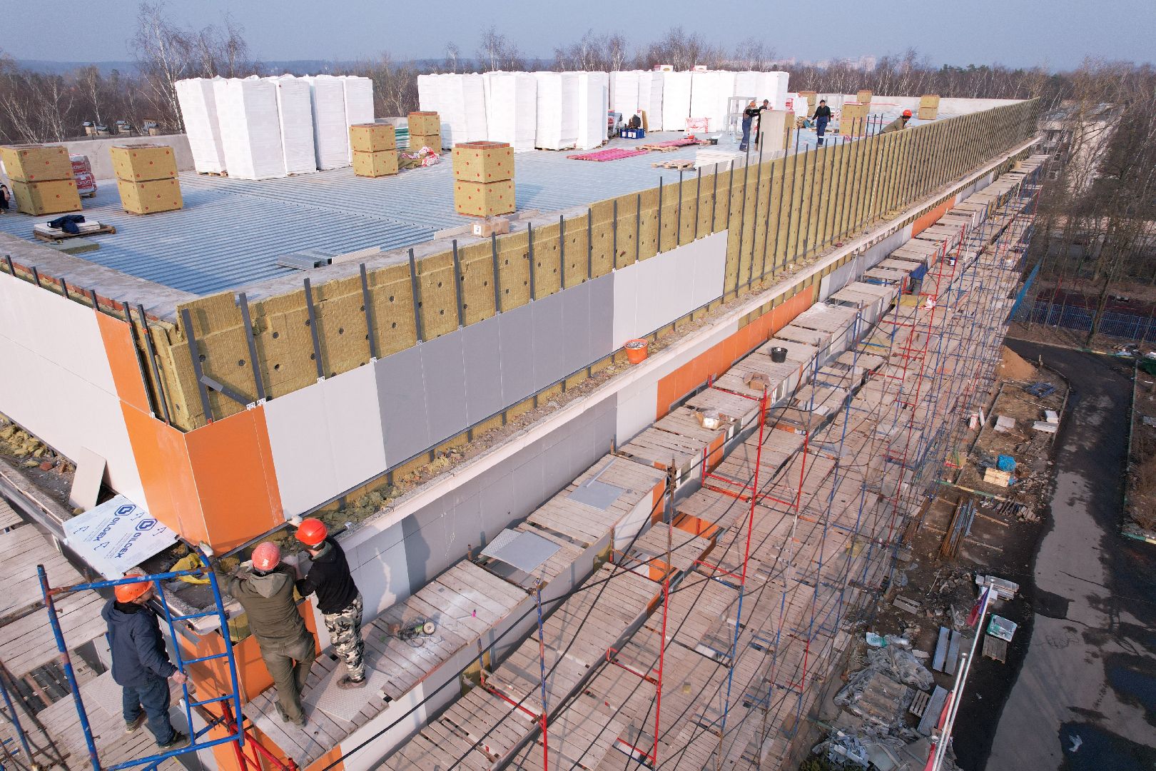 видео с коптера, капремонт лицея 14 в щелково,