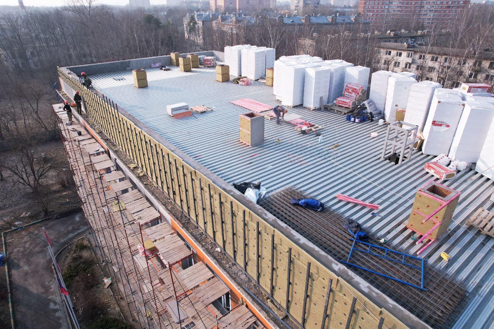 видео с коптера, капремонт лицея 14 в щелково,