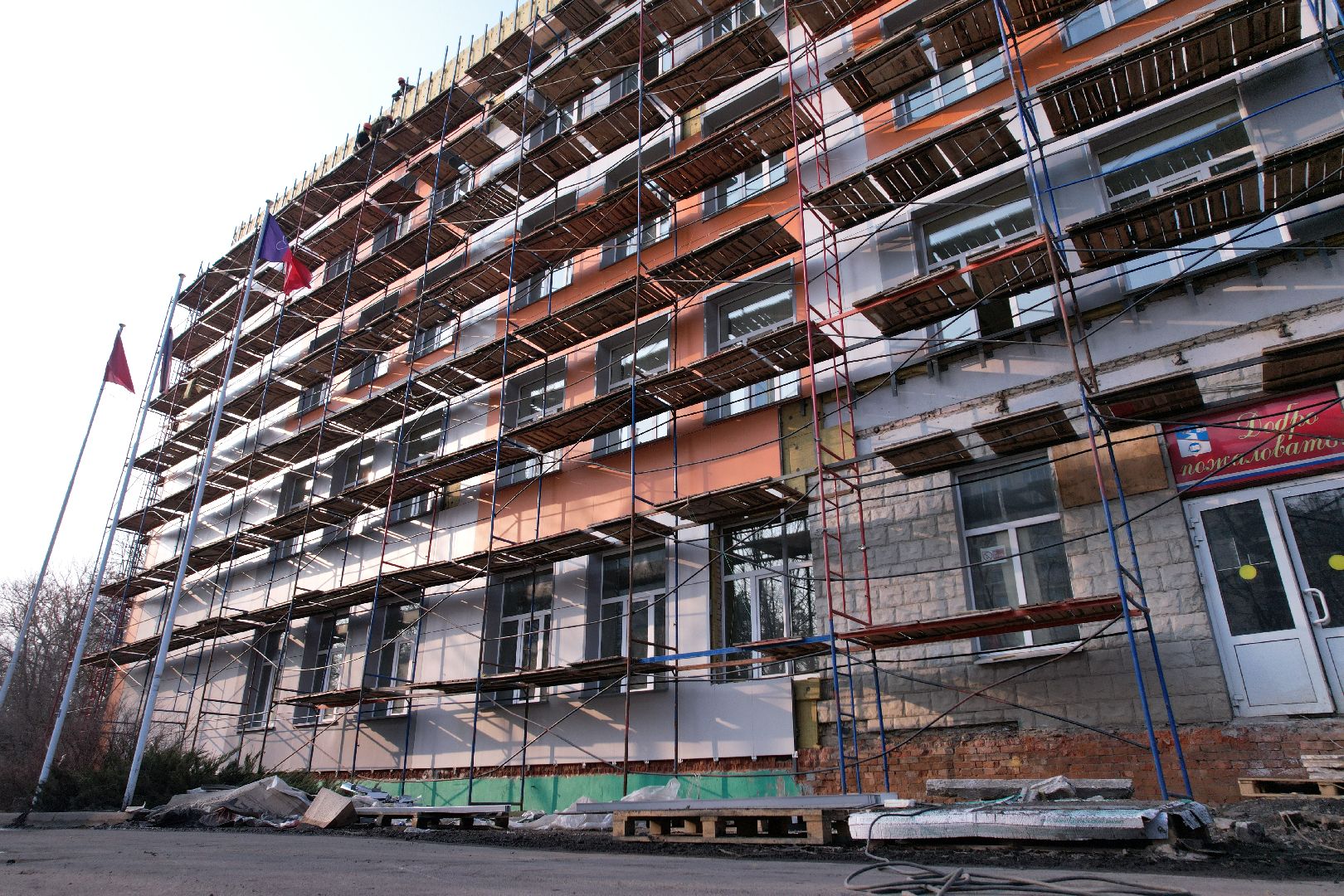 видео с коптера, капремонт лицея 14 в щелково,