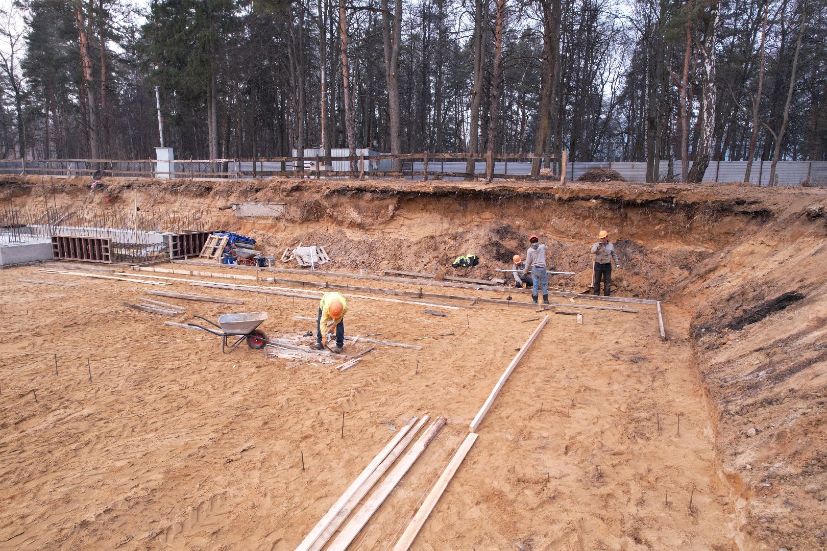видео с коптера, строительство бассейна в монино, строительство фока в щелково,