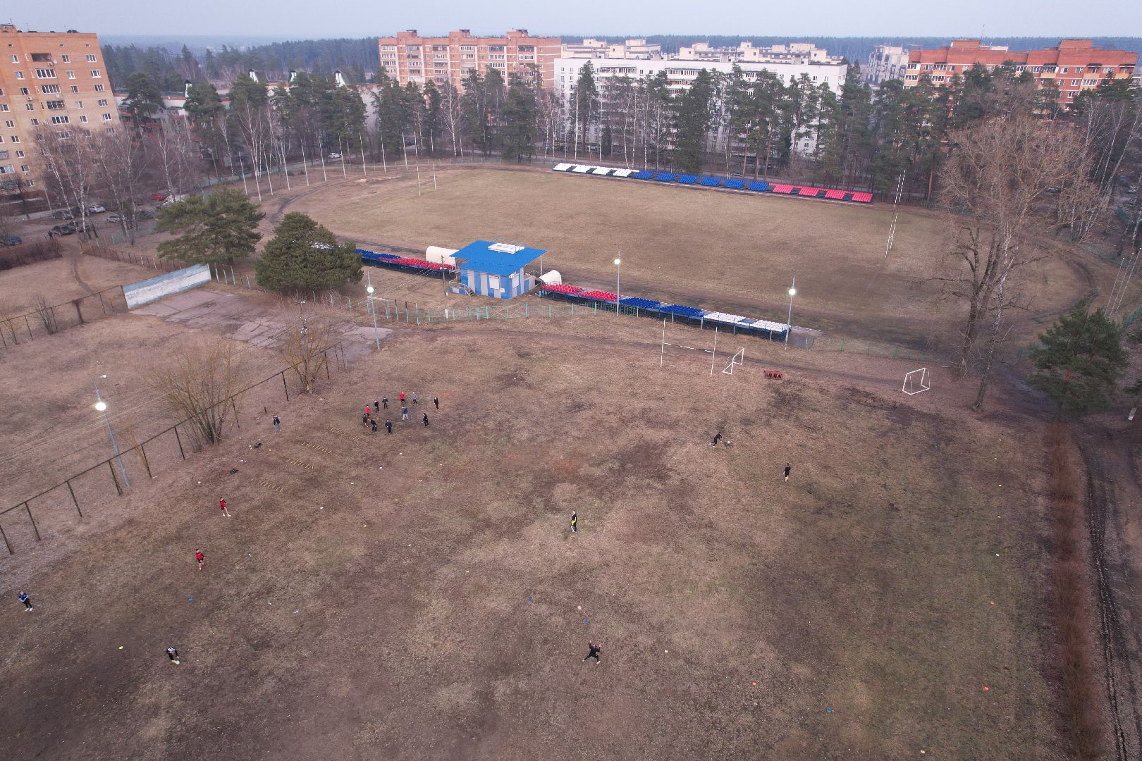 видео с коптера, строительство бассейна в монино, строительство фока в щелково,