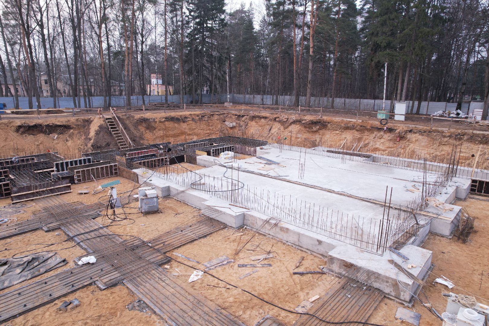 видео с коптера, строительство бассейна в монино, строительство фока в щелково,