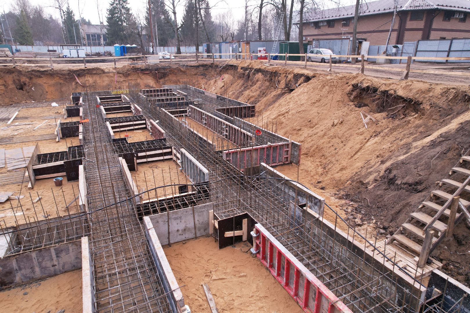 видео с коптера, строительство бассейна в монино, строительство фока в щелково,