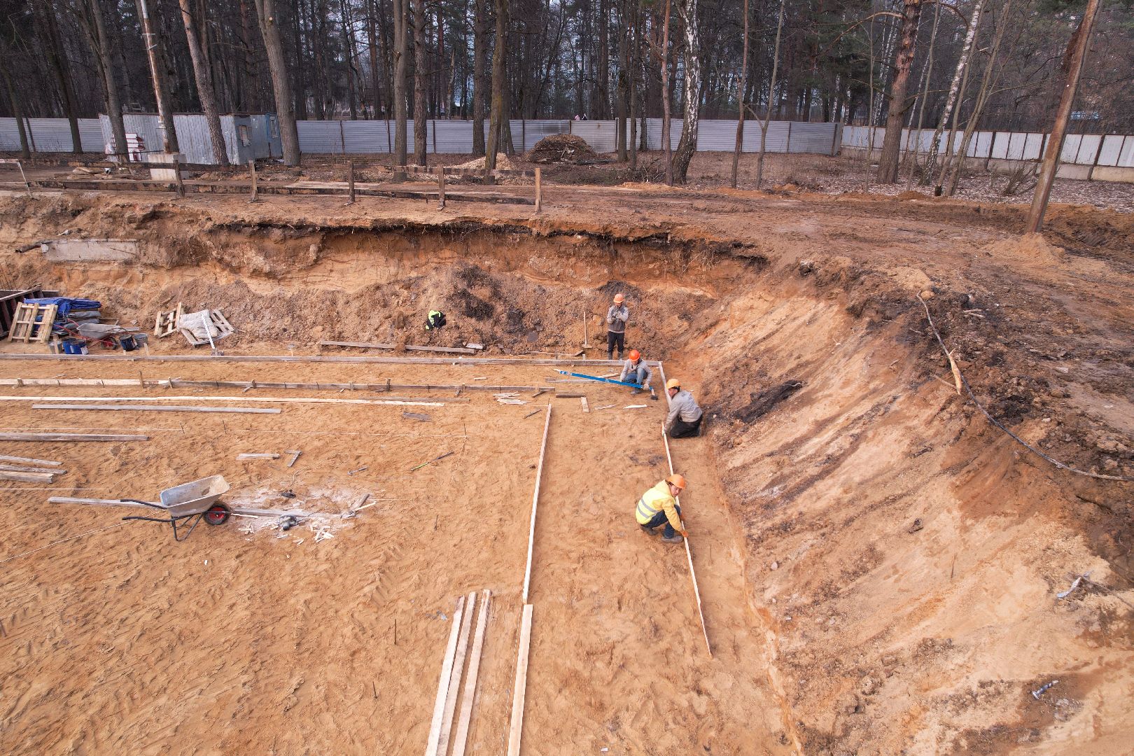 видео с коптера, строительство бассейна в монино, строительство фока в щелково,