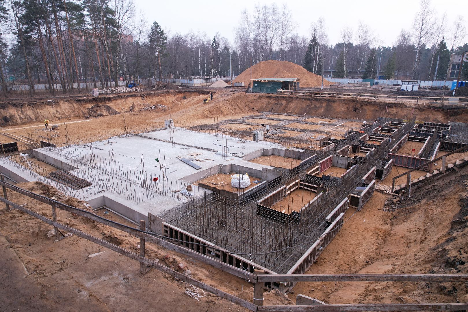 видео с коптера, строительство бассейна в монино, строительство фока в щелково,