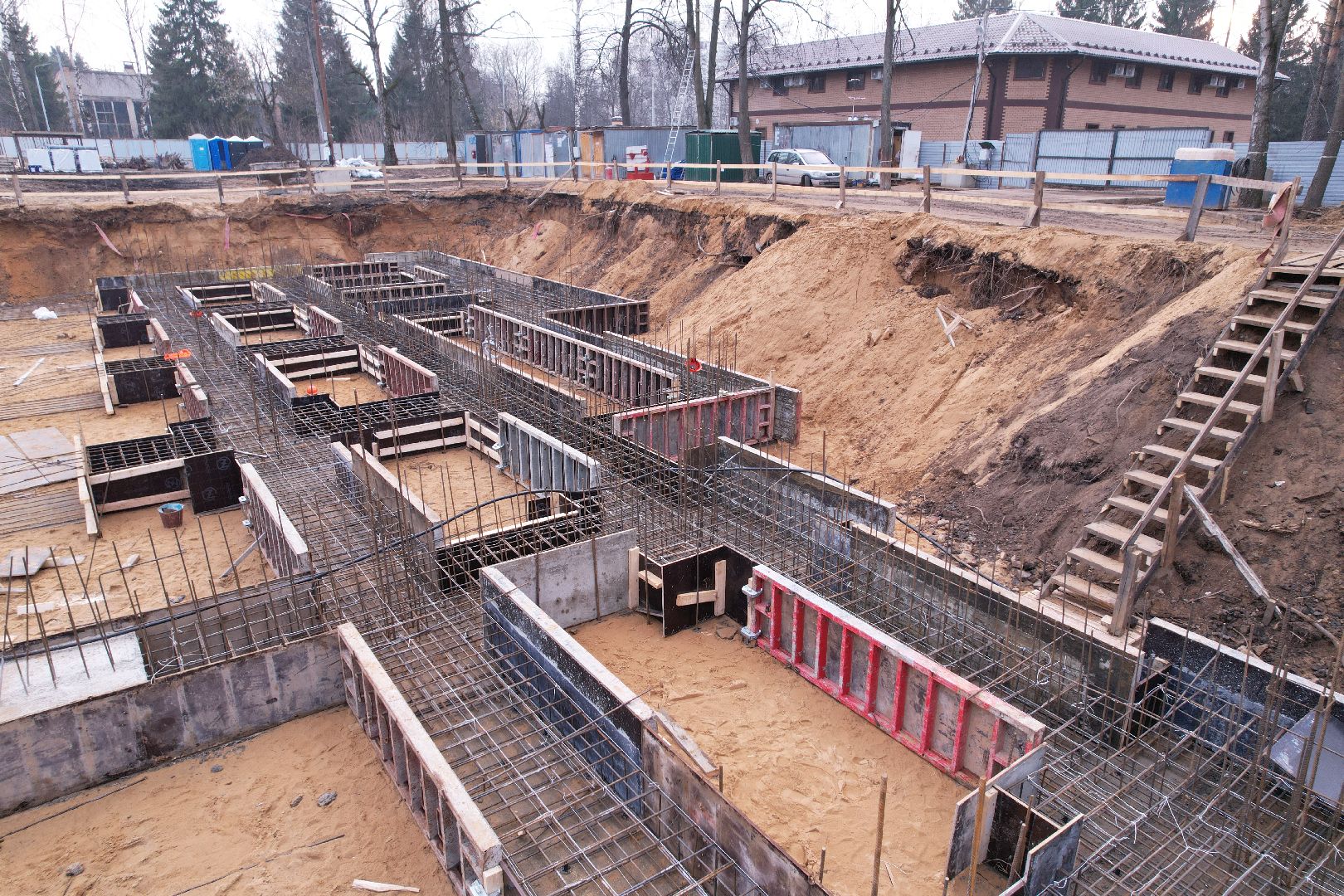 видео с коптера, строительство бассейна в монино, строительство фока в щелково,