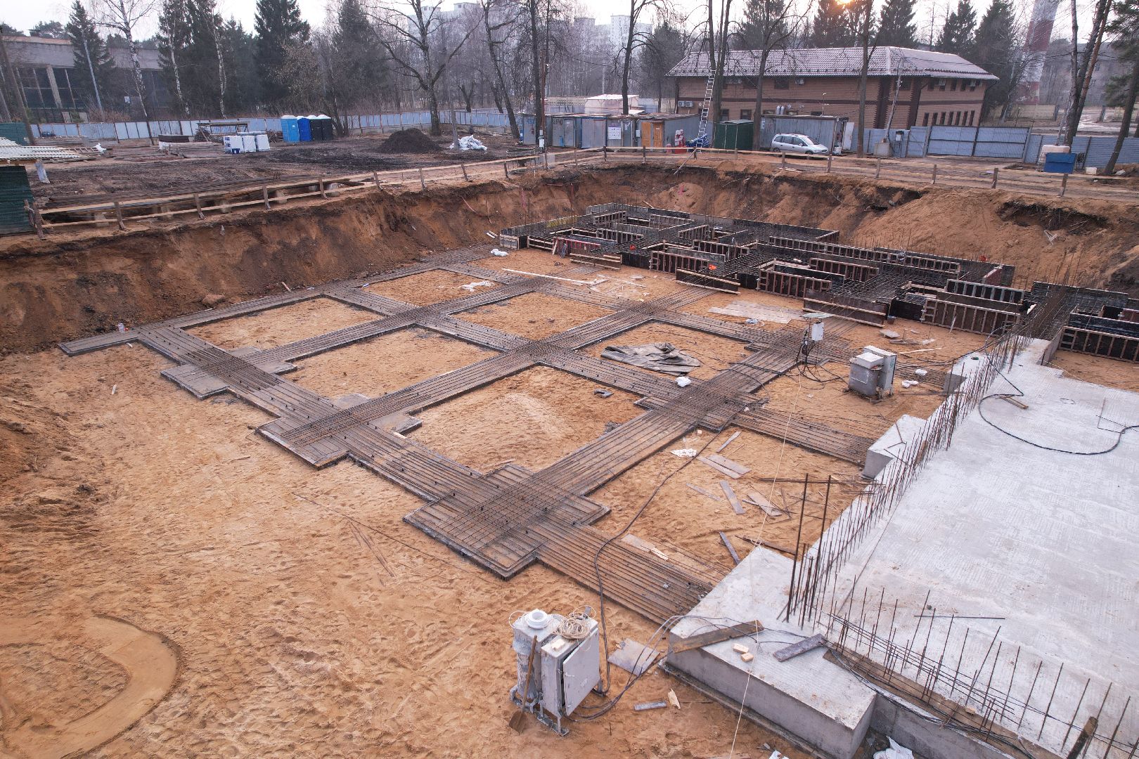 видео с коптера, строительство бассейна в монино, строительство фока в щелково,
