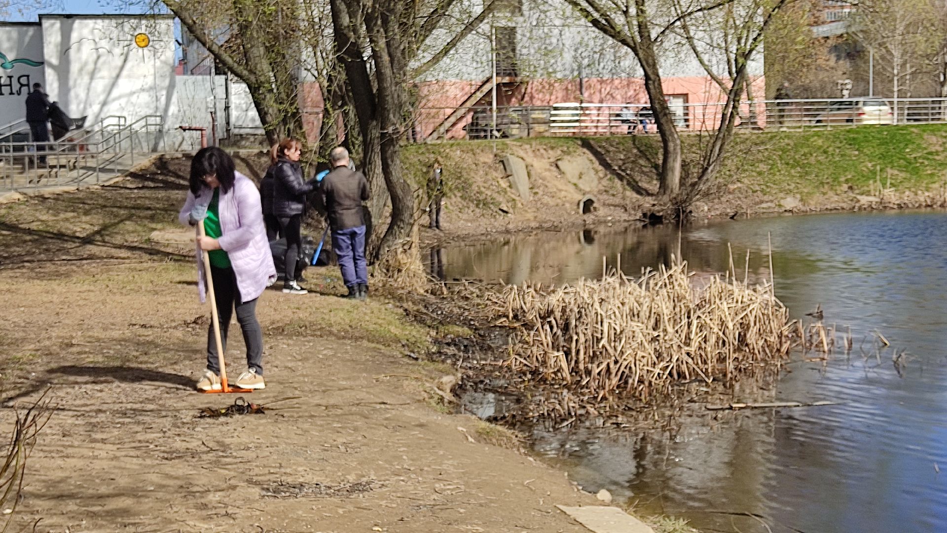 Лобня, субботник, благоустройство