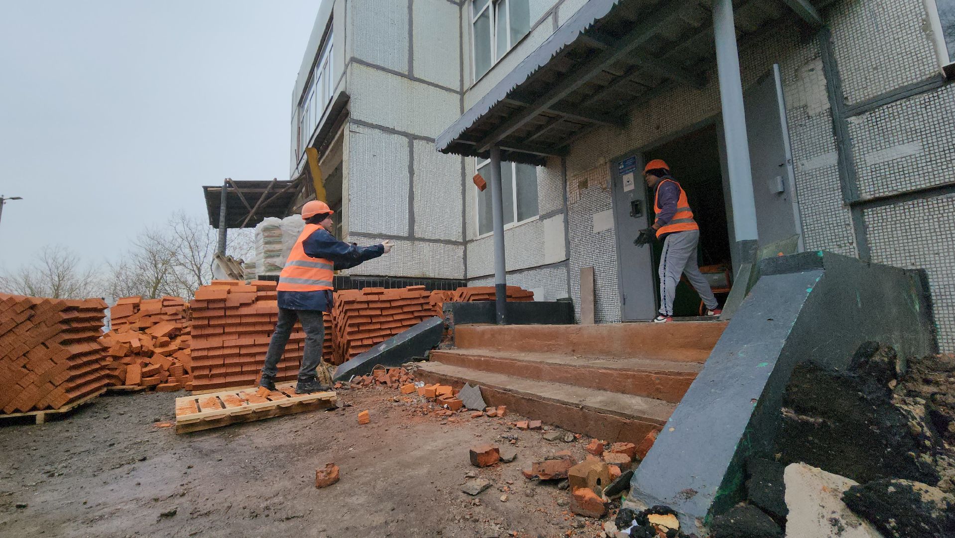 серпухов, капитальный ремонт детского сада, детский сад улыбка, поселок пограничный,