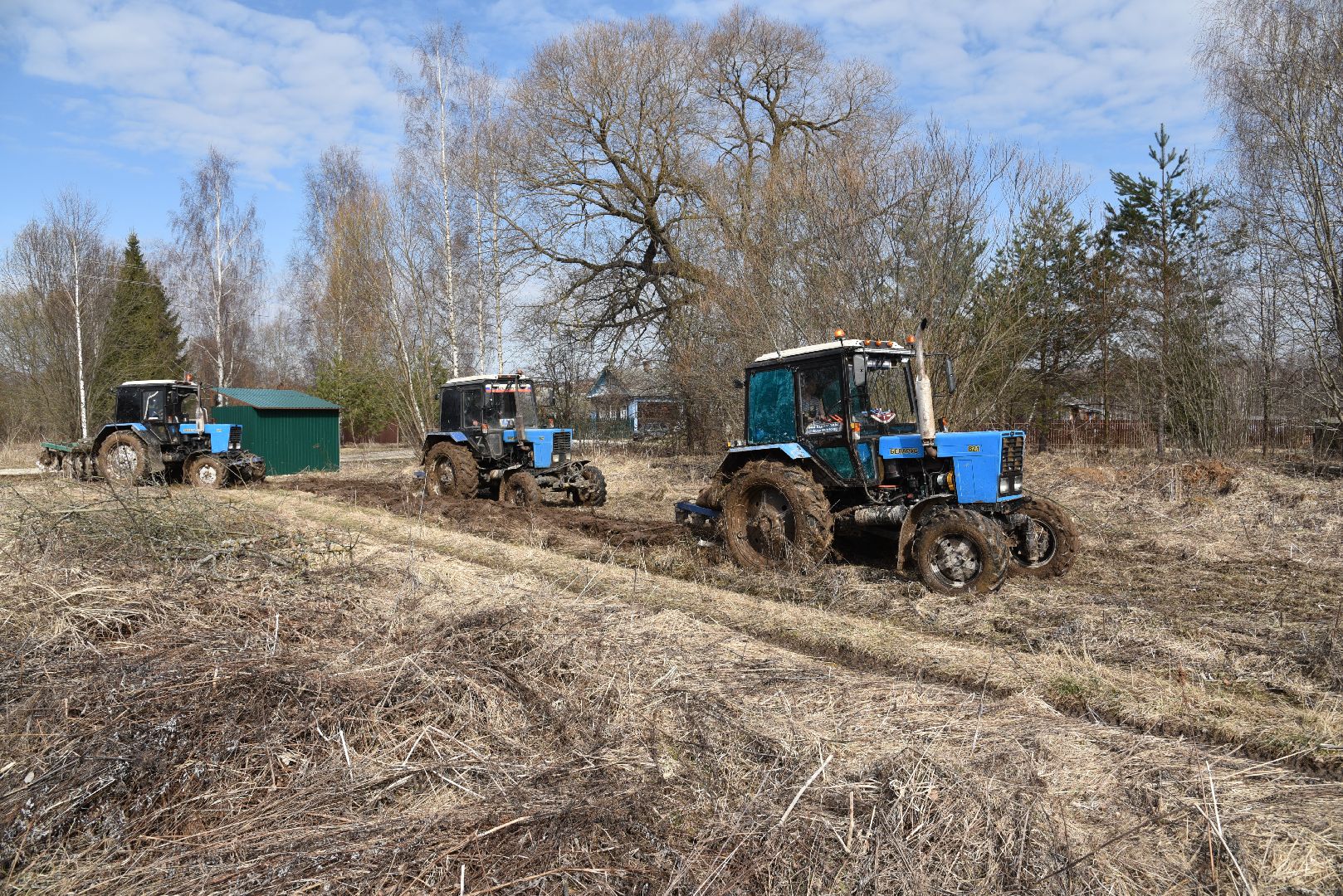 лотошино, благоустройство, опашка деревень, защита от пожаров,