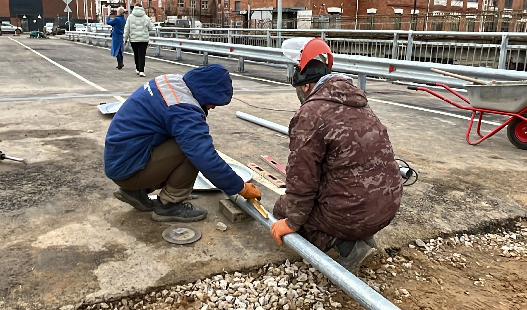 наро-фоминск, наро-фоминский городской округ, новая улица наро-фоминска, автомобильный мост, новый микрорайон города, строительство,