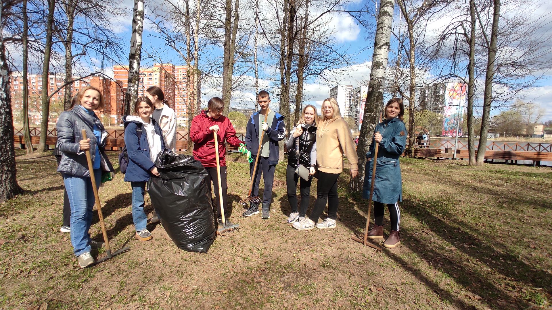 Лобня, благоустройство, субботник