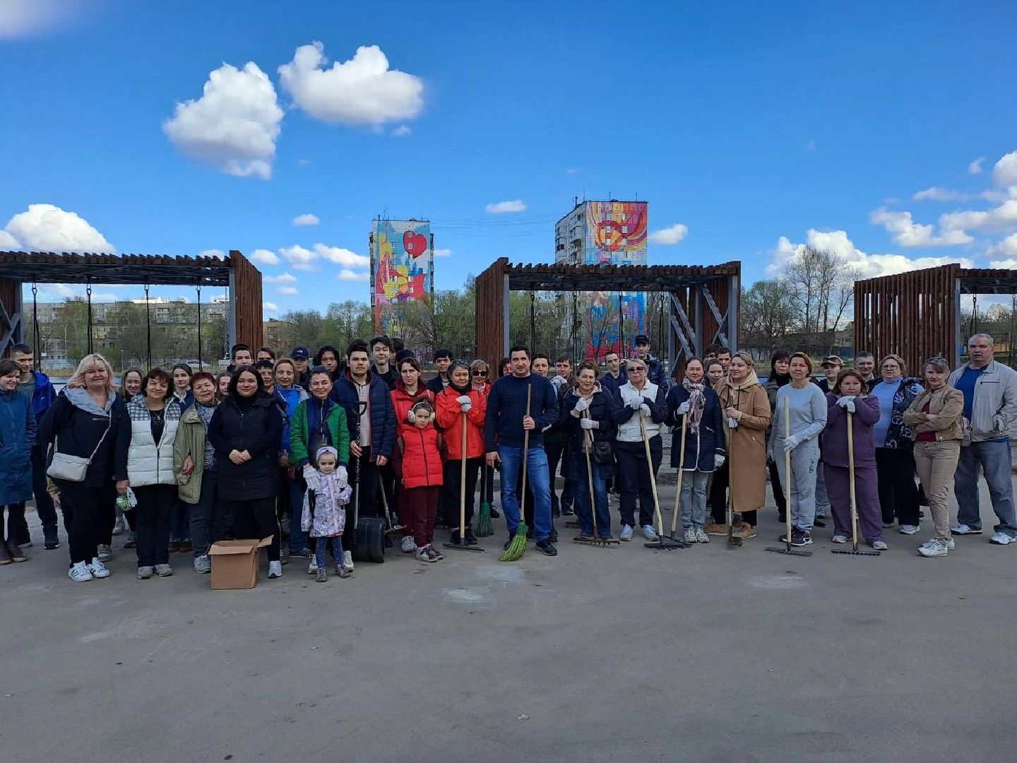 Лобня, благоустройство, субботник