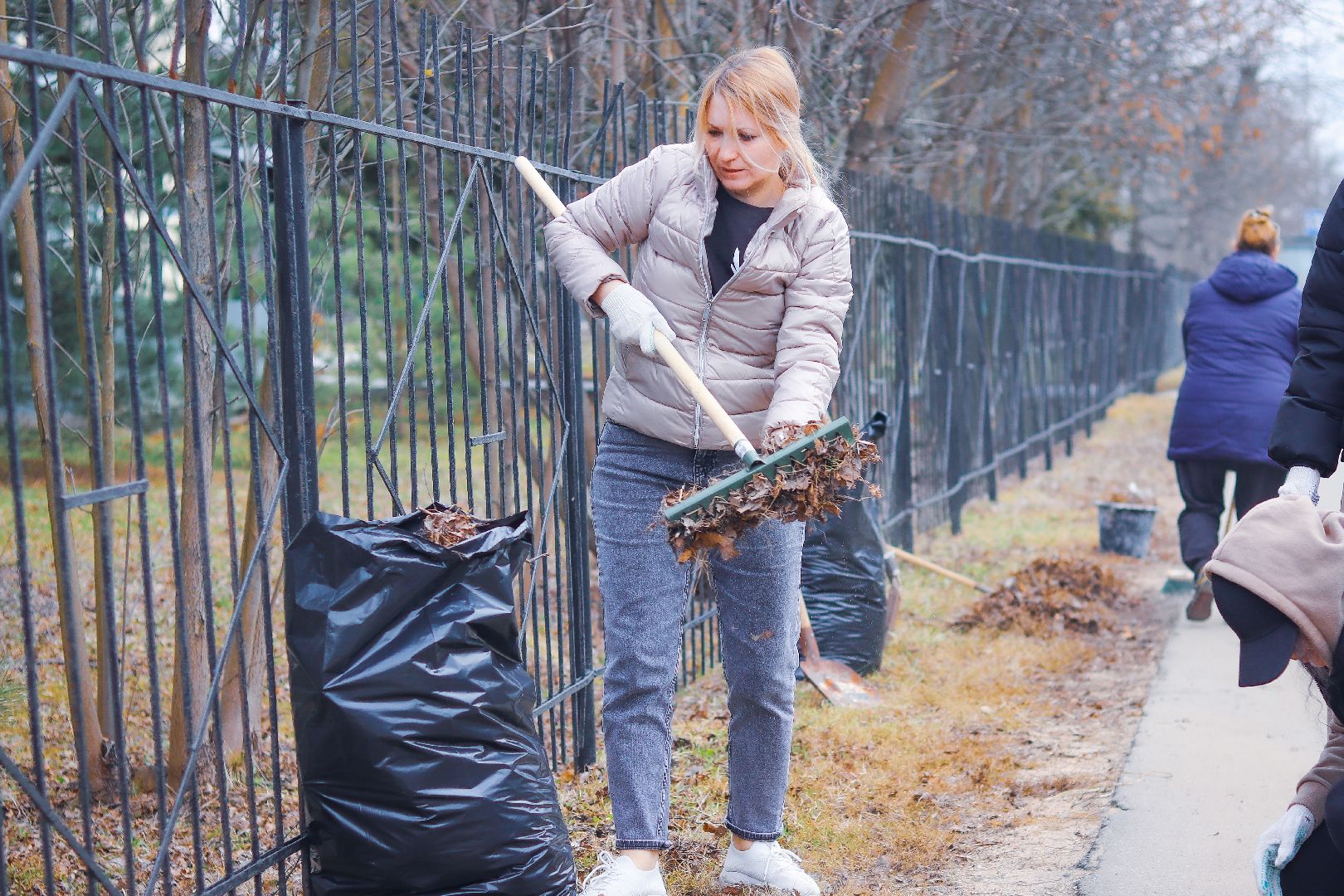 Клин, общество, субботник, благоустройство, экология, студенты, РГСУ,