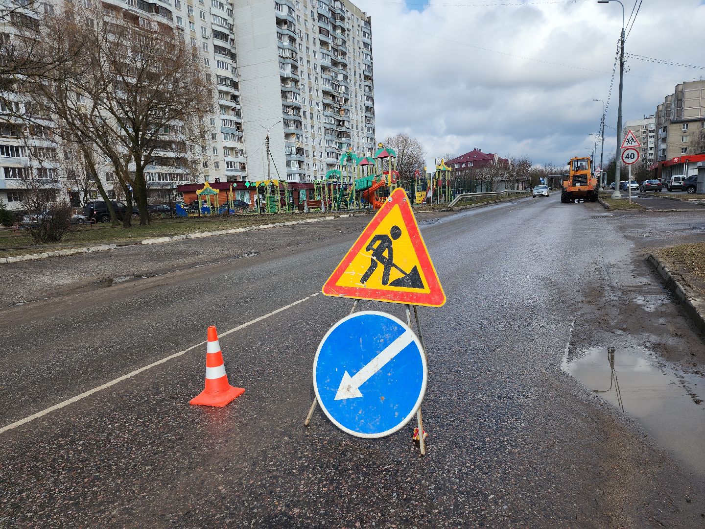 серпухов, подмосковье, уборка улиц,
