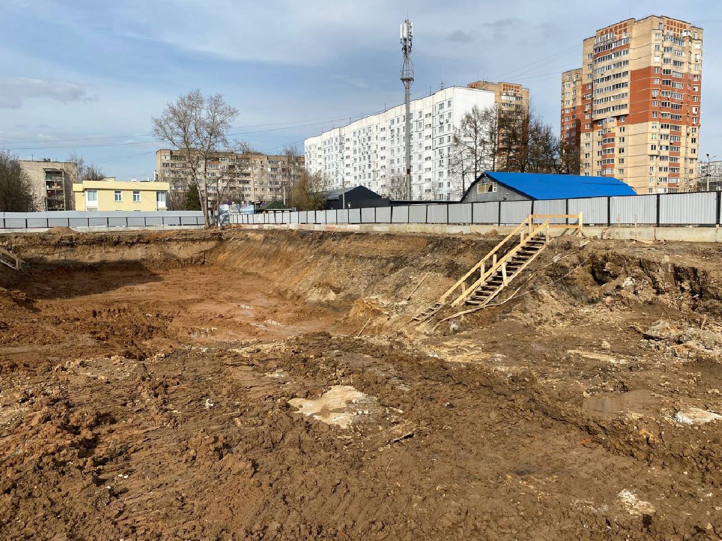 поликлиниа, поликлиника в Нахабино, строительство пристройки, строительство поликлиники,