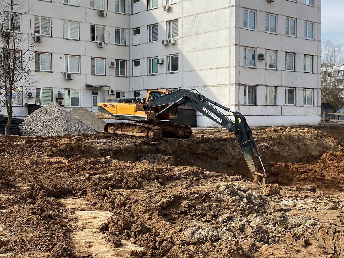 поликлиниа, поликлиника в Нахабино, строительство пристройки, строительство поликлиники,