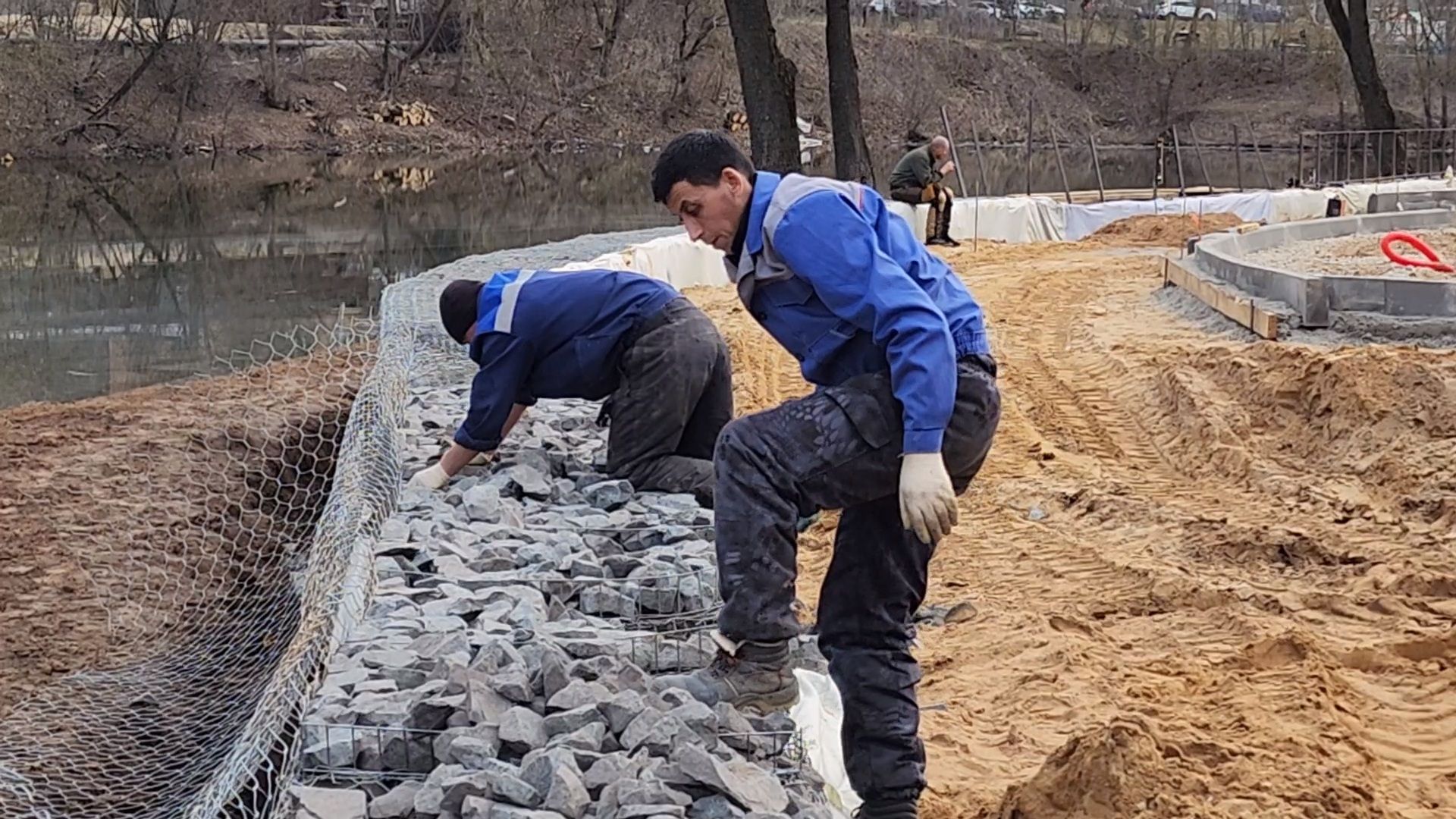 Чехов, улица Береговая, набережная реки Теребенка, благоустройство, реконструкция, строительство, подпорные стенки, габионы, укрепление берега, госпрограмма московской области, формирование комфортной городской среды,