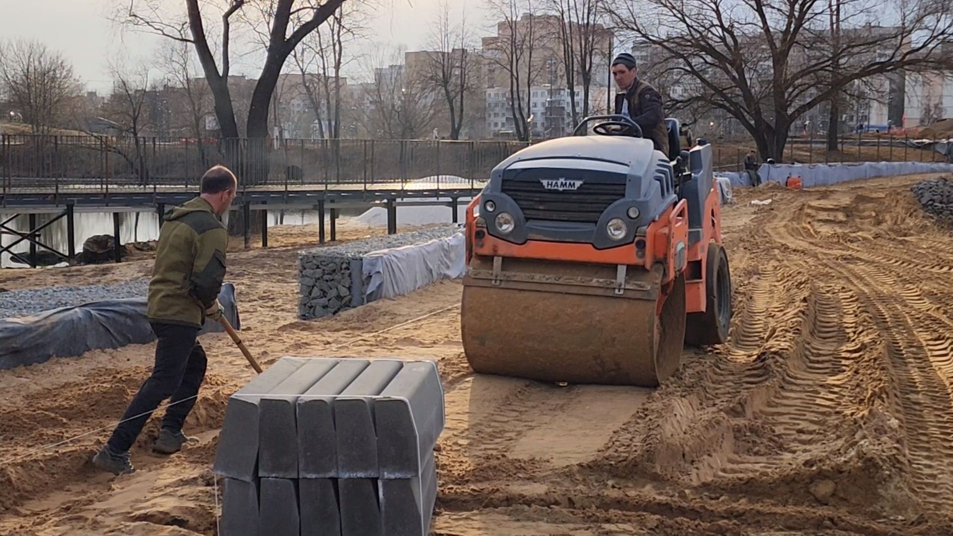 Чехов, улица Береговая, набережная реки Теребенка, благоустройство, реконструкция, строительство, пешеходные дорожки, тротуары, тропинки, велодорожки, госпрограмма московской области, формирование комфортной городской среды,