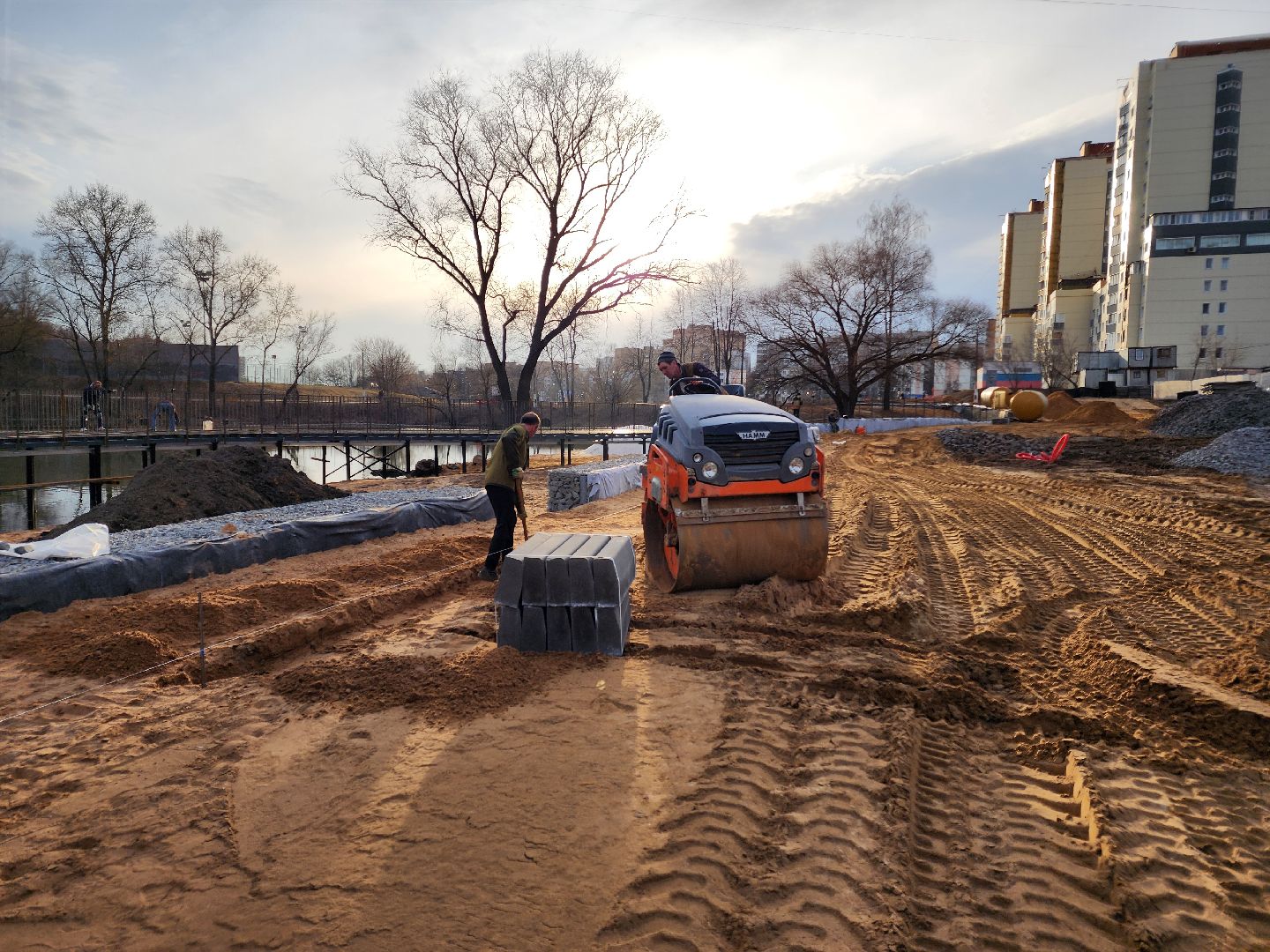 Чехов, улица Береговая, набережная реки Теребенка, благоустройство, реконструкция, строительство, пешеходные дорожки, тротуары, тропинки, велодорожки, госпрограмма московской области, формирование комфортной городской среды,
