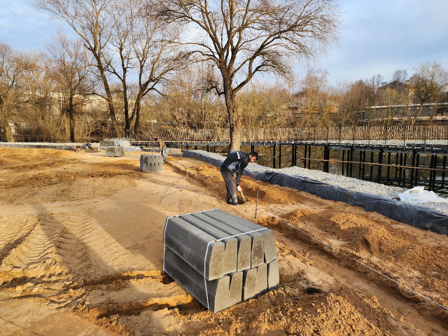 Чехов, улица Береговая, набережная реки Теребенка, благоустройство, реконструкция, строительство, пешеходные дорожки, тротуары, тропинки, велодорожки, госпрограмма московской области, формирование комфортной городской среды,