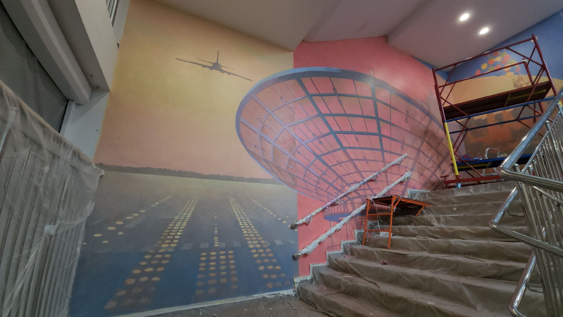 монументальная живопись, Авиатика, Лобня,