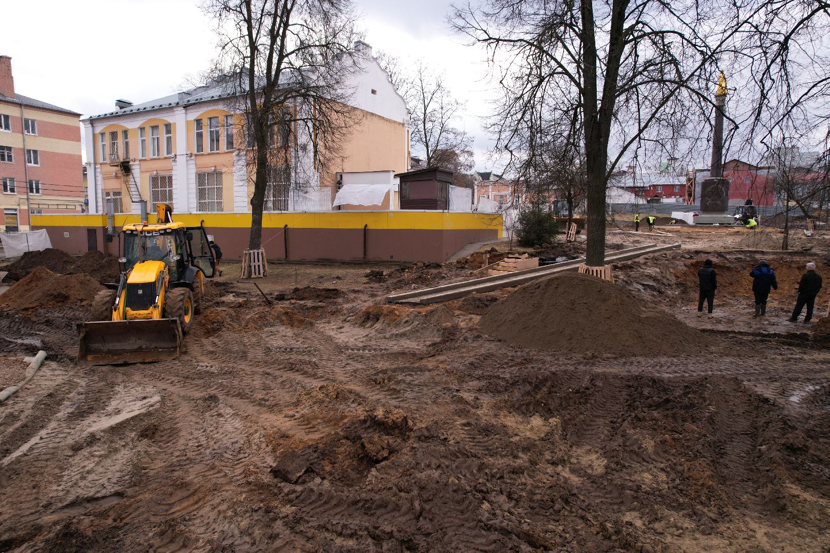 видео с коптера, парк Бугрова в Ногинске, благоустройство парка Бугрова,
