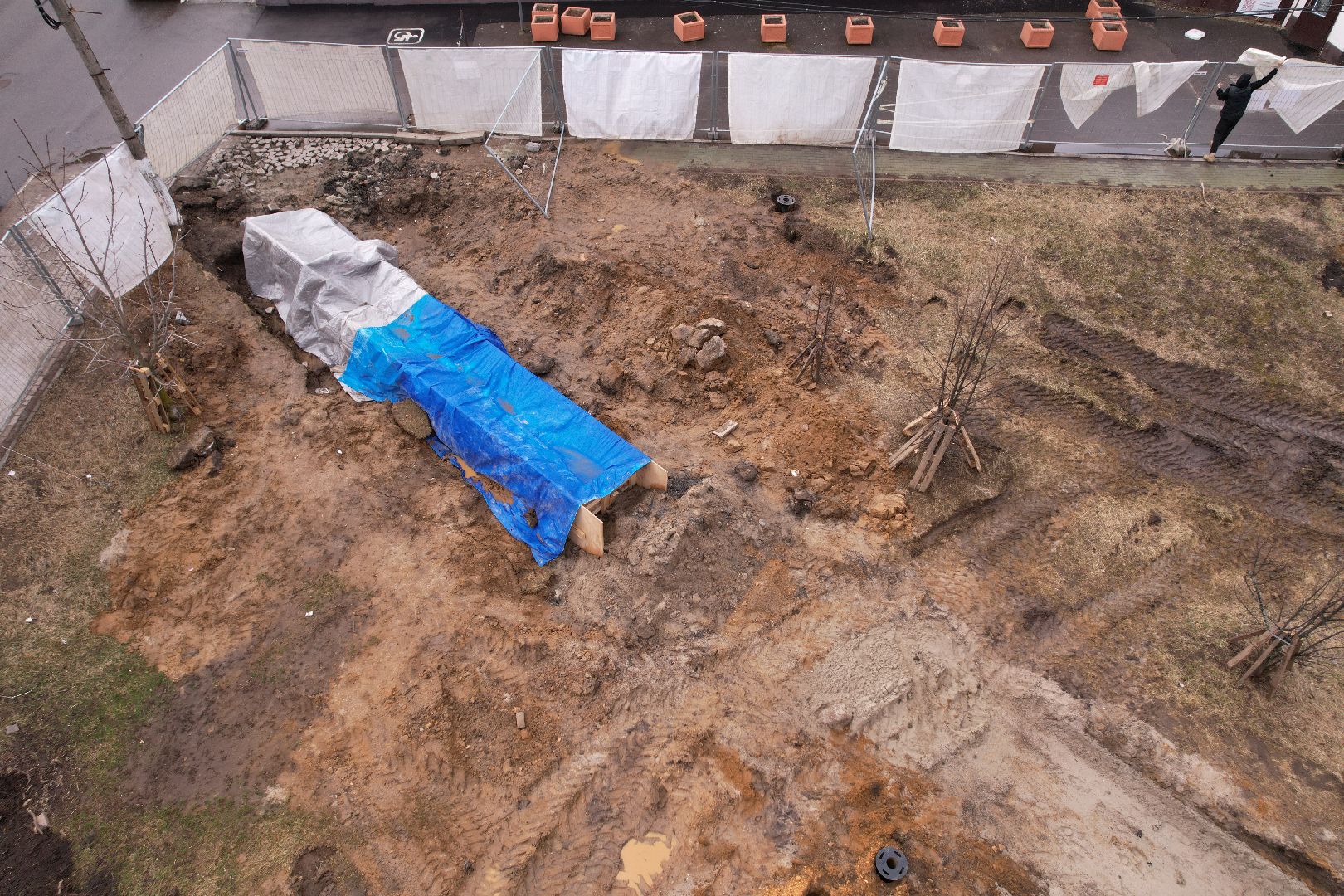 видео с коптера, парк Бугрова в Ногинске, благоустройство парка Бугрова,