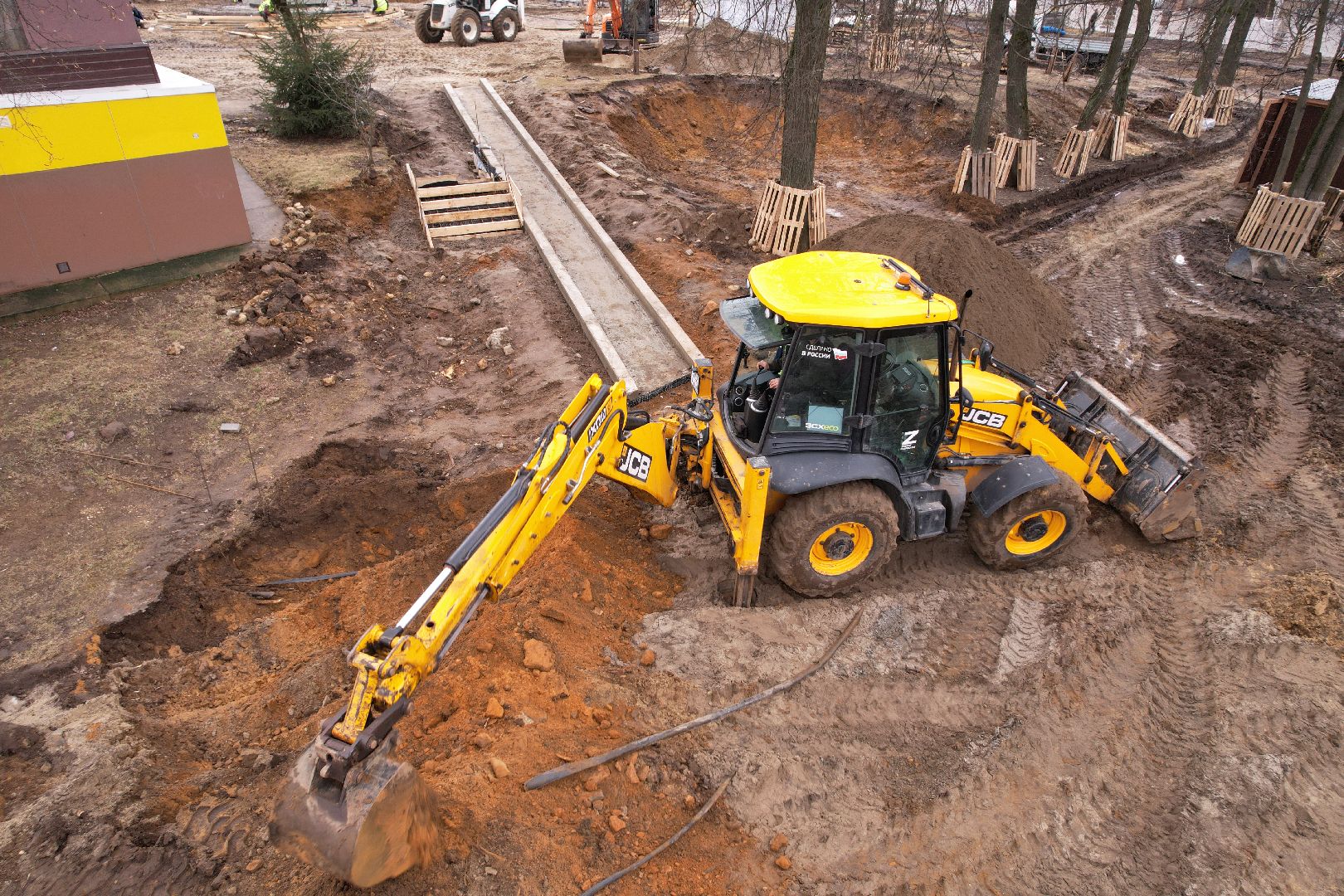 видео с коптера, парк Бугрова в Ногинске, благоустройство парка Бугрова,