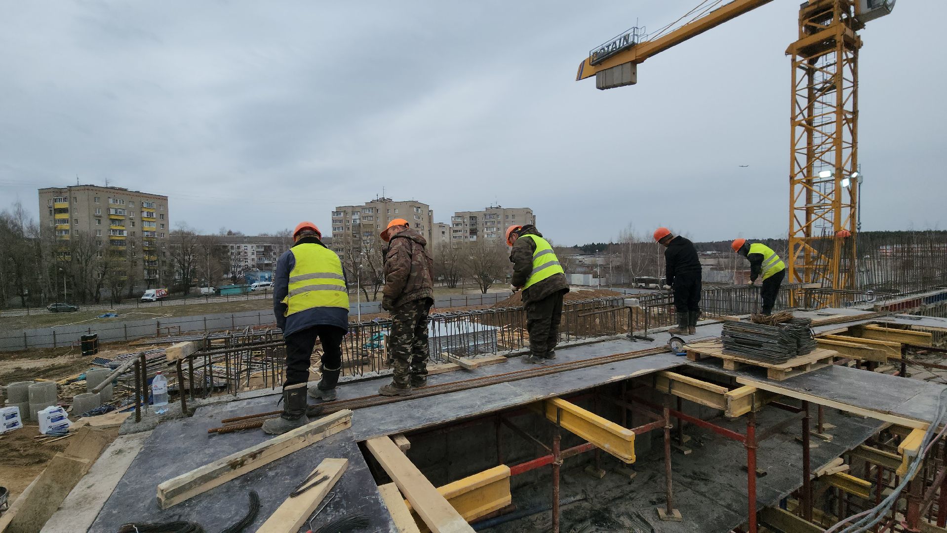 фок с бассейном, Лобня, Строительство,