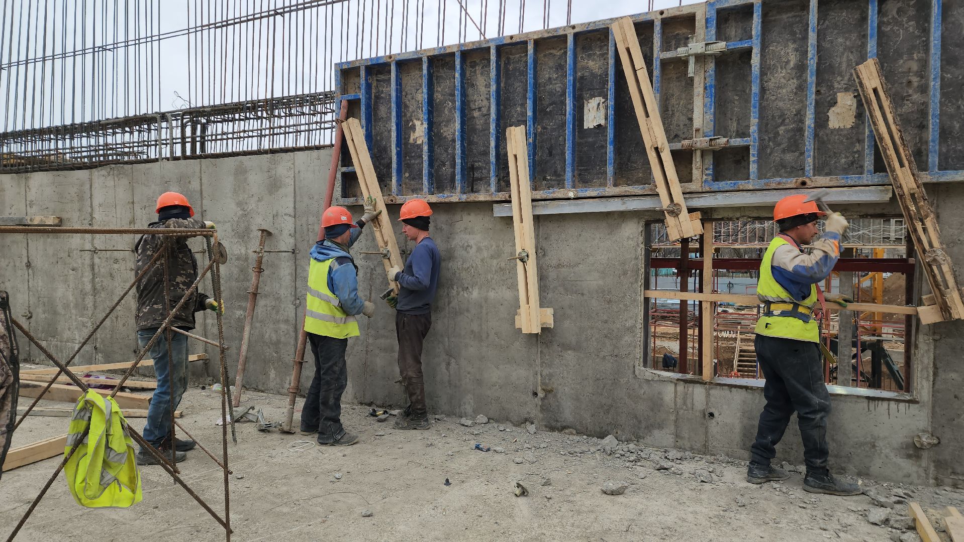 фок с бассейном, Лобня, Строительство,