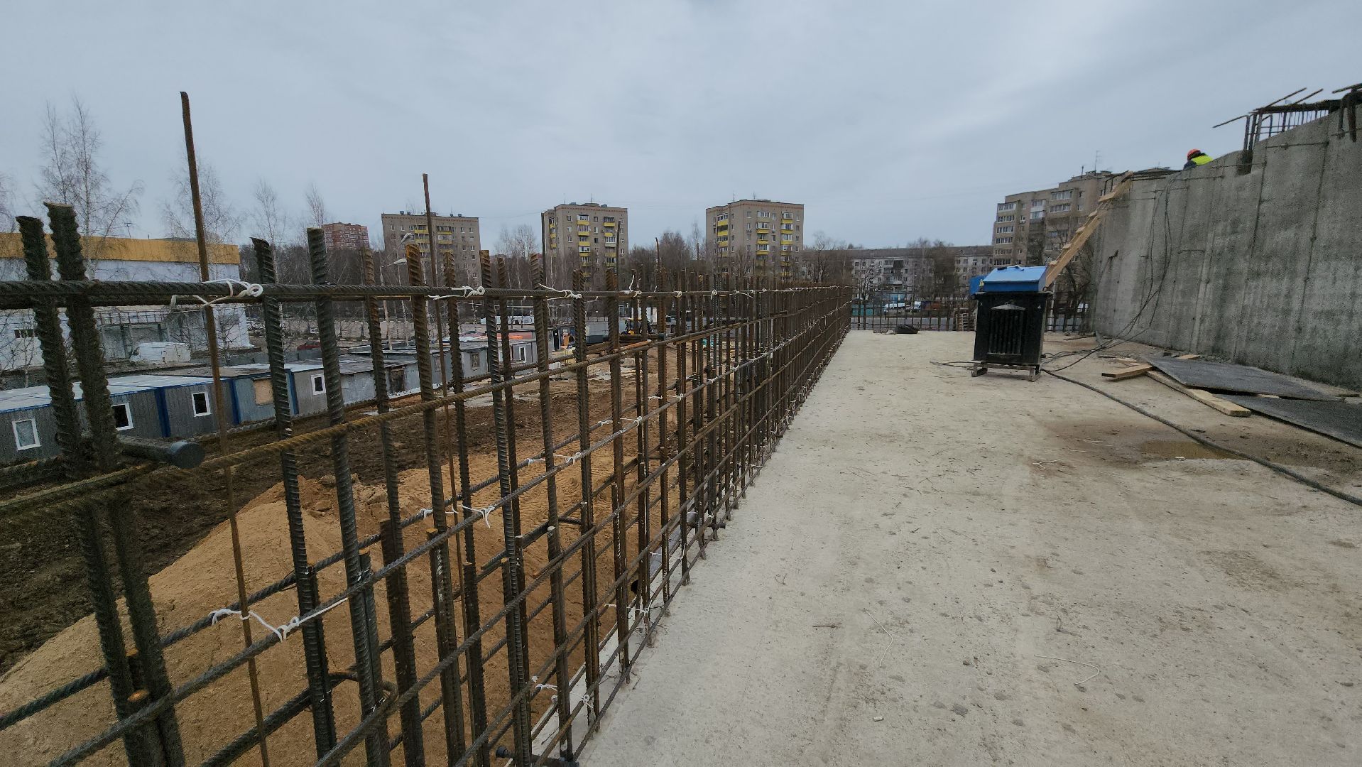 фок с бассейном, Лобня, Строительство,