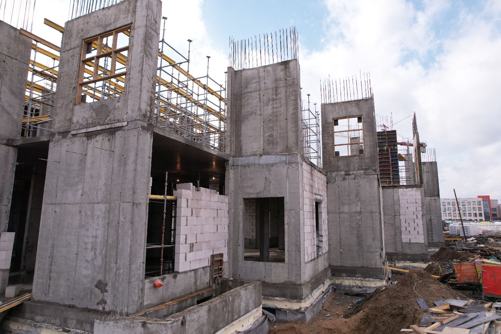 видео с коптера, медицина в ногинске, строительство поликлиники в Ногинске,