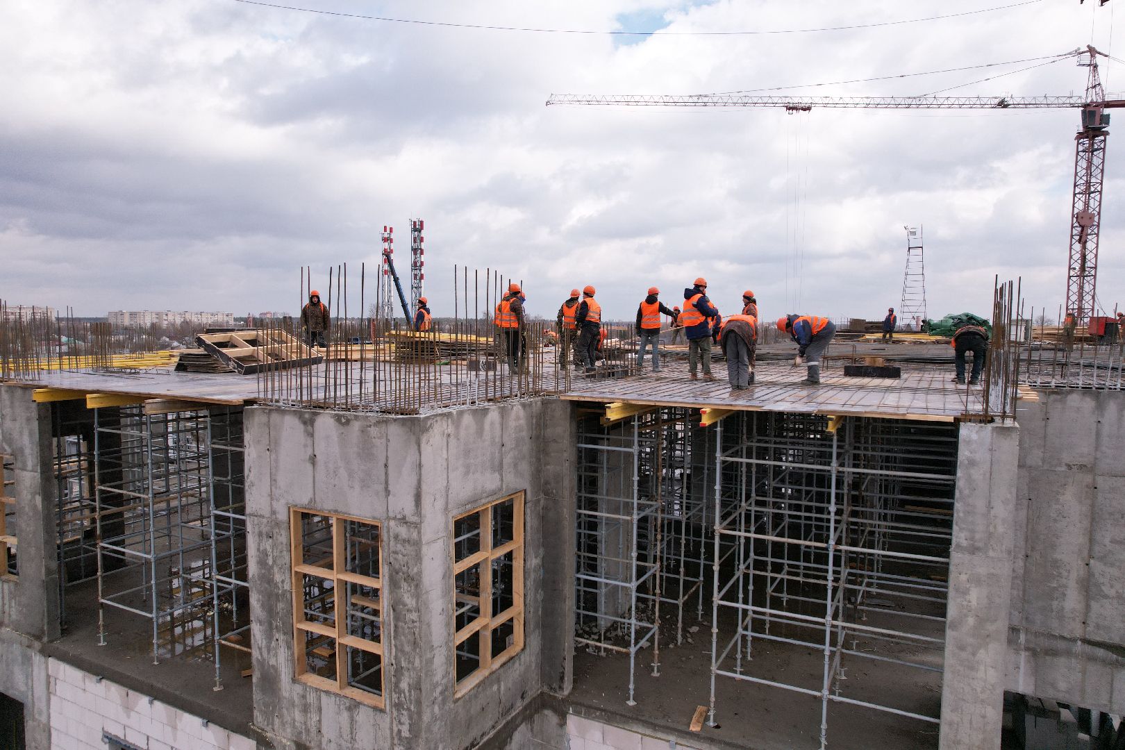 видео с коптера, медицина в ногинске, строительство поликлиники в Ногинске,